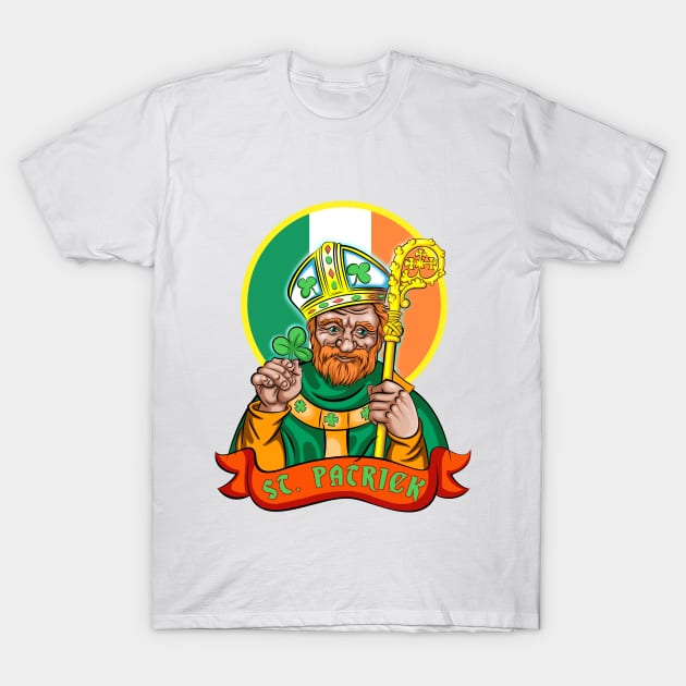 Saint Patrick T-Shirt by Karlov Print